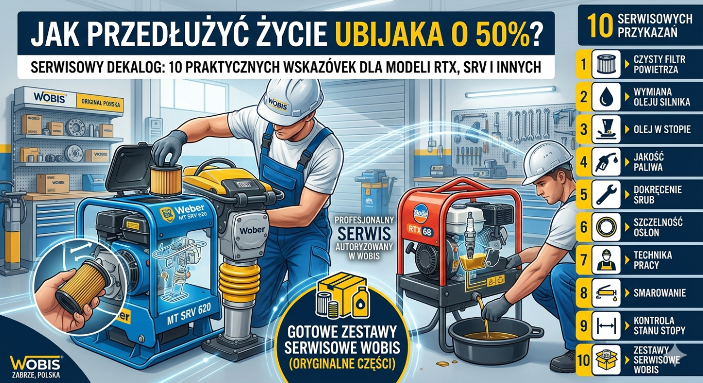Serwisowy dekalog: Jak przedłużyć życie ubijaka stopowego o 50%? Praktyczne wskazówki dla modeli RTX, SRV i innych